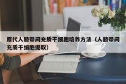 原代人脐带间充质干细胞培养方法（人脐带间充质干细胞提取）