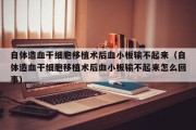 自体造血干细胞移植术后血小板输不起来（自体造血干细胞移植术后血小板输不起来怎么回事）