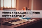 三甲医院做白内障手术大概多少钱（三甲医院白内障手术报销比例是多少）