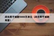 间充质干细胞5000万单位（间充质干细胞用量）